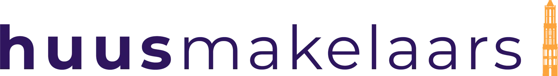 logo huusmakelaars paars geel